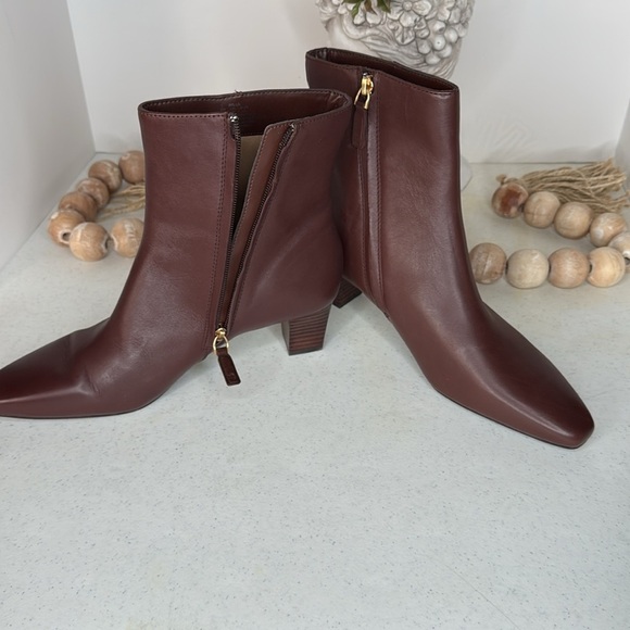 Lauren Ralph Lauren Willa Brown Leather Boot Sz 10 - Picture 6 of 11